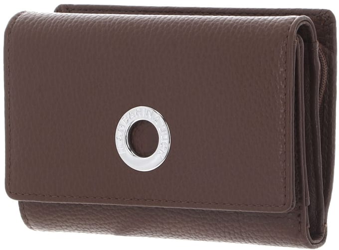 MANDARINA DUCK portemonnee Mellow Leather Wallet with Flap Milk Chocolate bruine