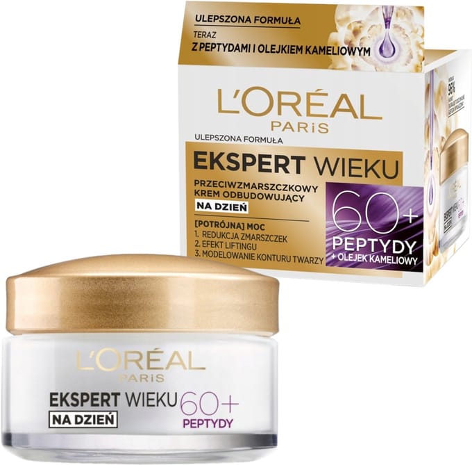 L'Oréal Paris Serie - Anti-verouderingscrème - 60+ Dagelijkse herstellende crème - 50ml - Kameliënolie