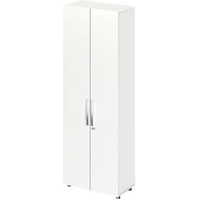 Schäfer Shop Select LOGIN kast, 6 dossierhoogtes, B 800 x D 420 x H 2240 mm, wit/wit
