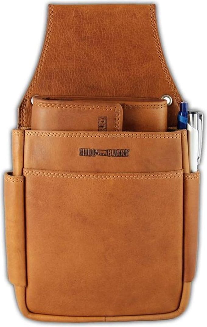HillBurry Leren Holster voor Horeca Portemonnee Bruin