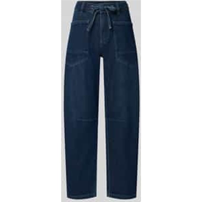 Barrel jeans van katoenmix