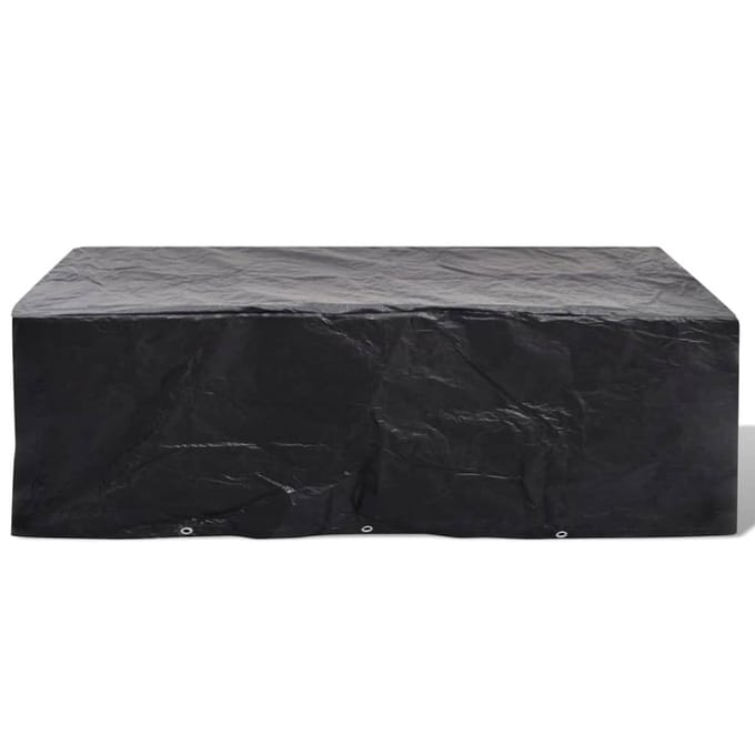 vidaXL - Tuinmeubelhoezen - poly - rattan - 2 - st - 8-persoons - 300x140 - cm