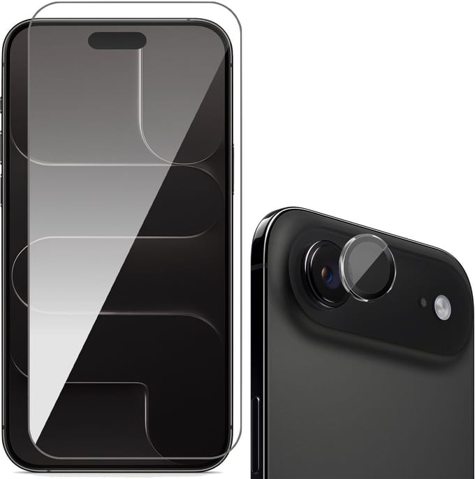 Screenprotector & Camera Protector geschikt voor iPhone 17 Air - Glas
