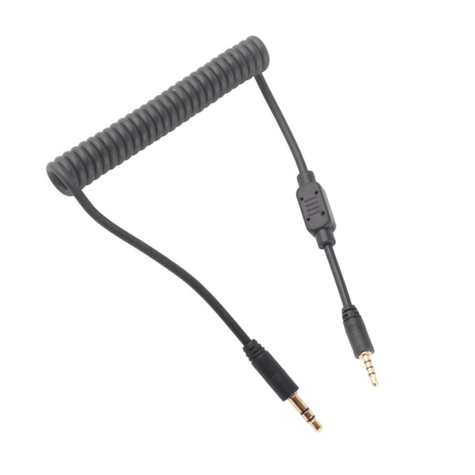 Flash Sync Kabel 3,5 mm Man naar Man Spiraalkabel voor Leica Camera G F Serie DSLR