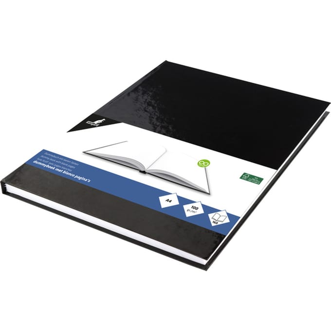 Kangaro dummyboek - A4 - zwart - 160 blanco pagina's - hard cover