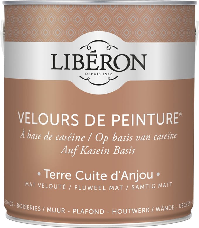 Liberon Velours De Peinture Muurverf - Mat - Terre Cuite D'anjou - 2,5l