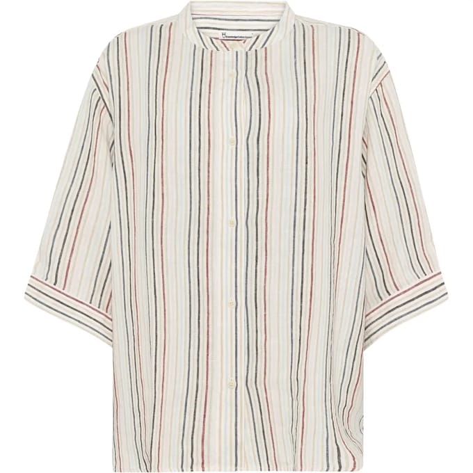 Vrouwenblouse KnowledgeCotton Apparel Loose Linen