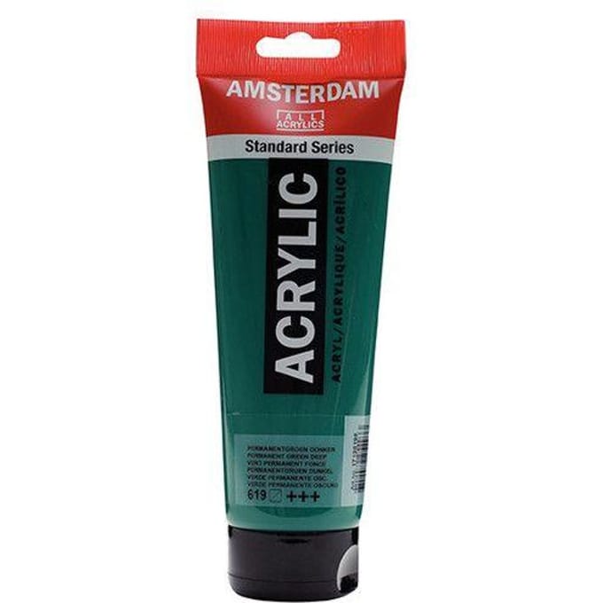 Acrylverf - 619 Permanentgroen Donker - Amsterdam - 250 ml