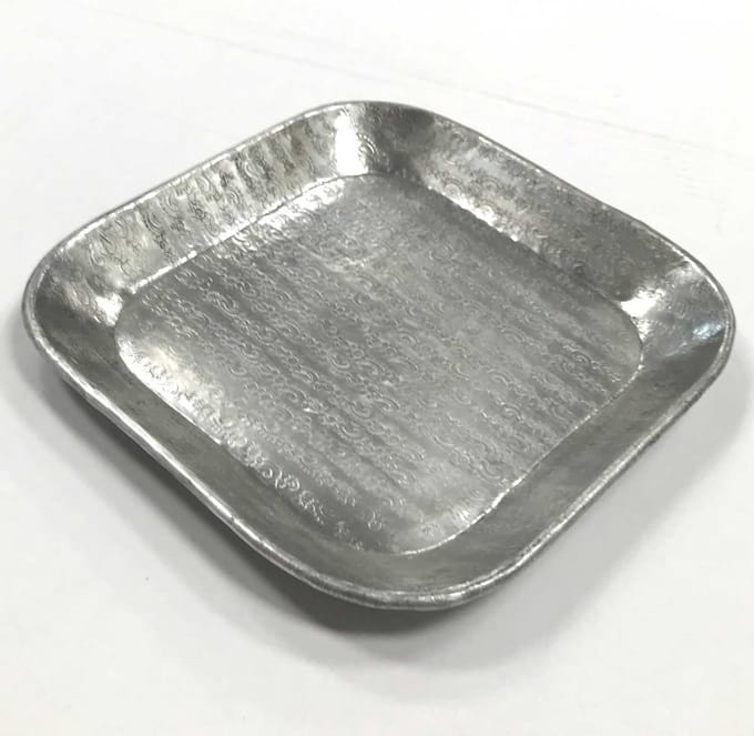 Oosters dienblad Prisma zilver