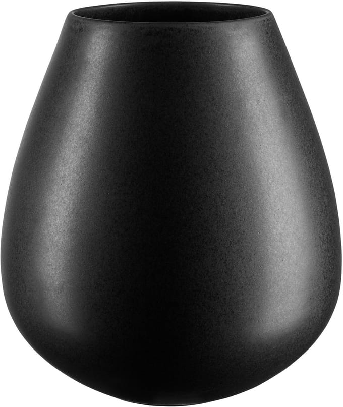 ASA Selection Vaas Ease XL Black Iron, decoratieve vaas, aardewerk, matzwart, 32 cm, 92033174