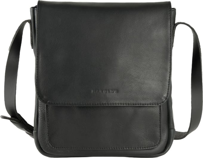 HAROLD'S Leren schoudertas tabletzak Ivy Lane Tablet Messengerbag Upend Black zwart