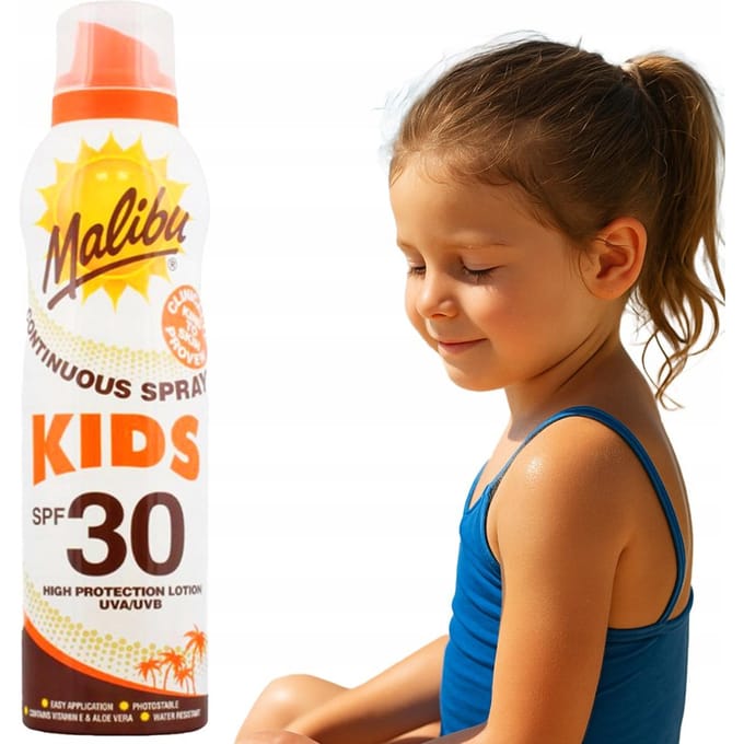 Malibu Kids Continuous SPF 30 Zonnebrand Spray - 175 ml