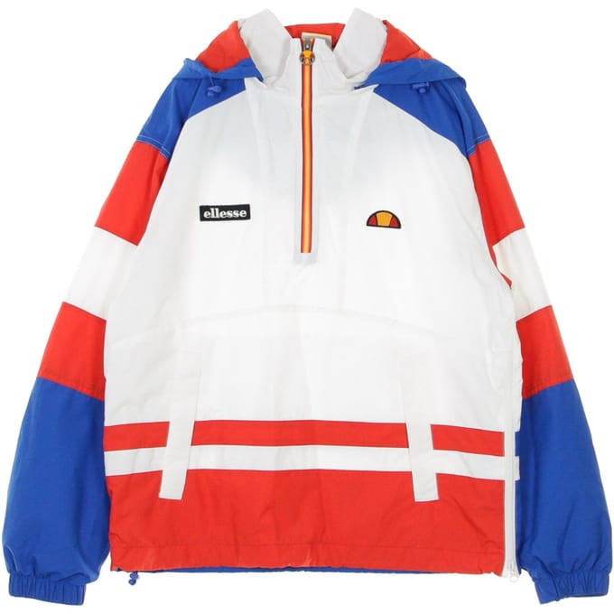 Heren pull-on windjack anorak optisch wit