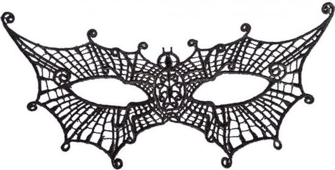 Carnival Toys Verkleedmasker Vleermuis Dames Zwart One-size