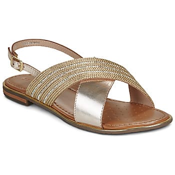 GEOX SOZY PLUS DAMES Sandalen - DONKER GOUD/LICHT GOUD
