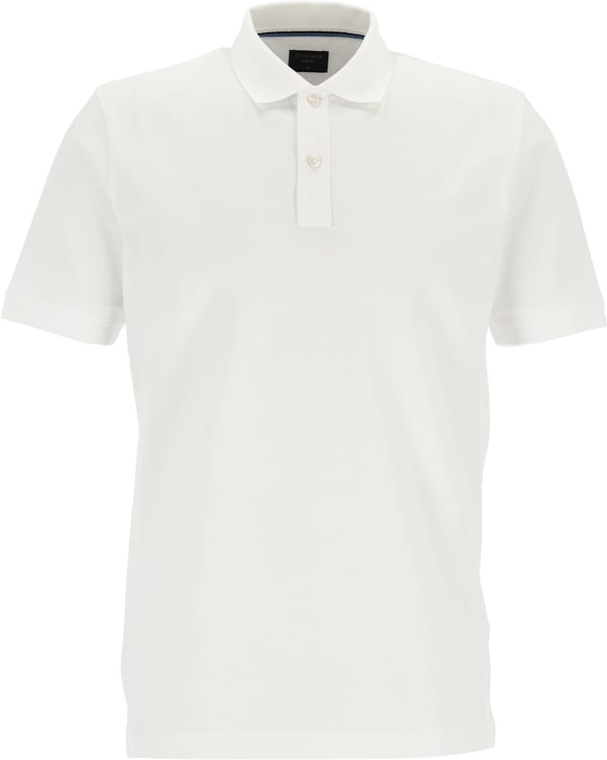 OLYMP Poloshirt Piqué Wit - Maat 4XL - Heren