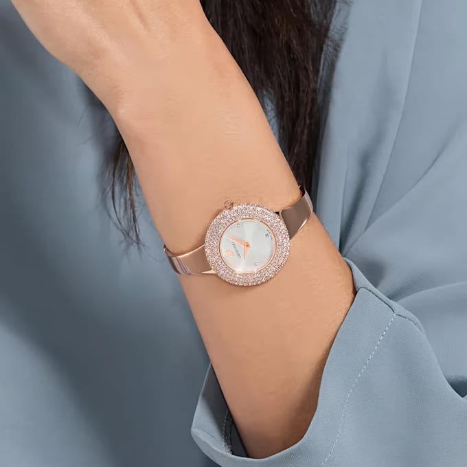 Swarovski 5484073 Crystal Roségoud Dameshorloge 34 white