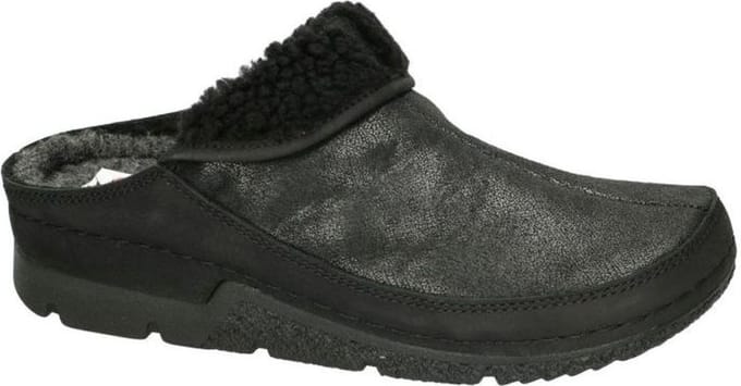 Berkemann -Dames -  zwart - pantoffels - maat 38.5