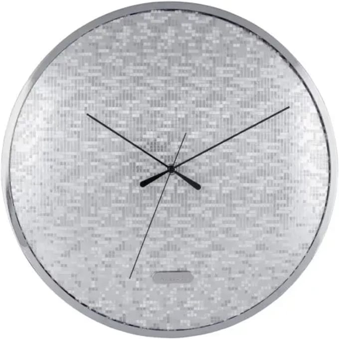 Karlsson Wandklok Disco - Zilver - Ø40cm - Wandklok Scandinavisch