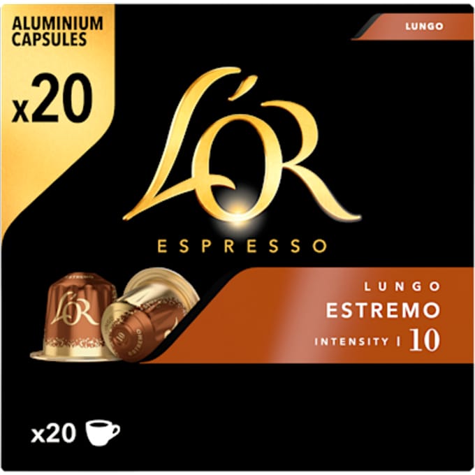 Koffiecups L'Or espresso Lungo Estremo 20 stuks