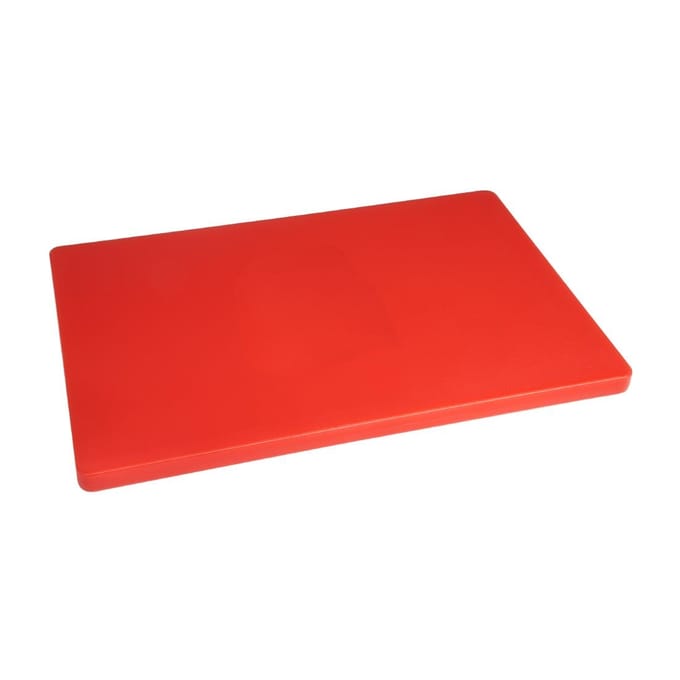 Hygiplas Kleurcode Lage Dichtheid Snijplank 2x45x30cm Rood DM004 - Dikke Plank - Horeca