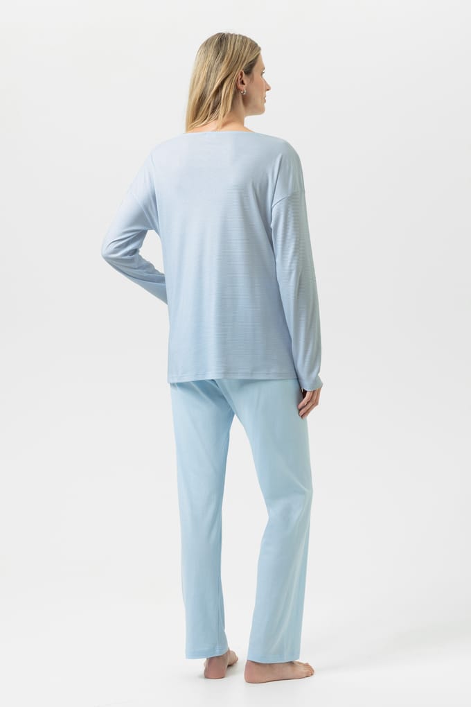 Pyjama Serie Simple Stripes Alice Blue