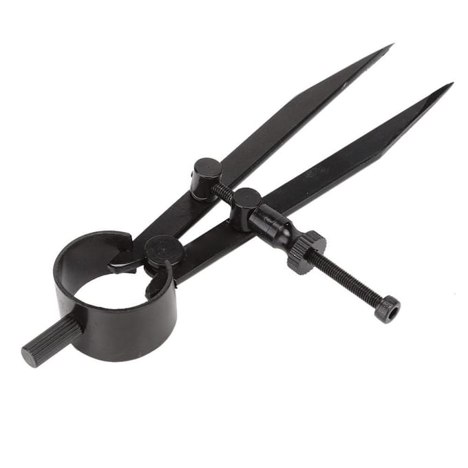 Fijne Punt Passer Sieraden Markeringstool Vierkante Taps toelopende Benen Graveerhulpmiddelen Sieraden Reparatie(S) Small black