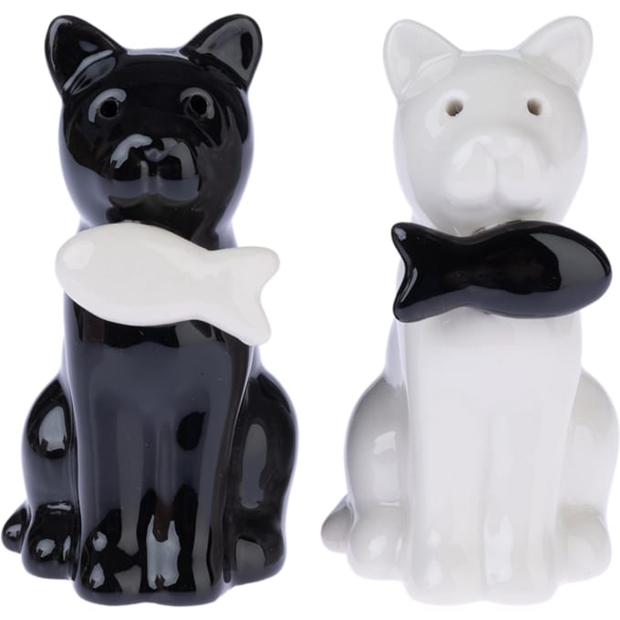 TIAKI peper- en zoutstel "Cats" set van 2