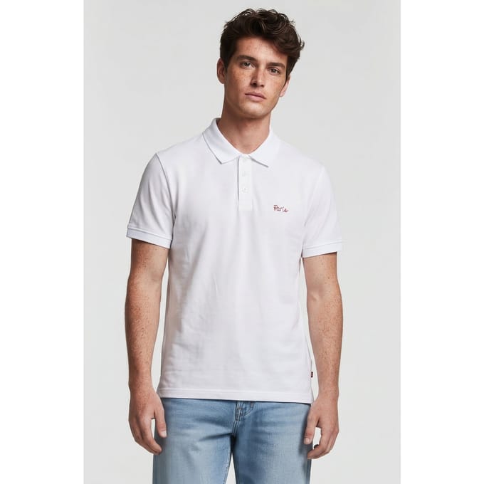 Levi's Housemark Polo Shirt Maat: M | Poloshirts Outlet | Heren | Wit