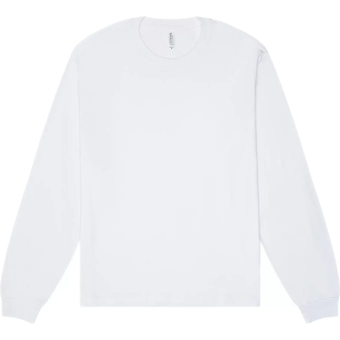 Bella+Canvas Unisex Heavyweight Long Sleeve Tee CV3511 - White - S