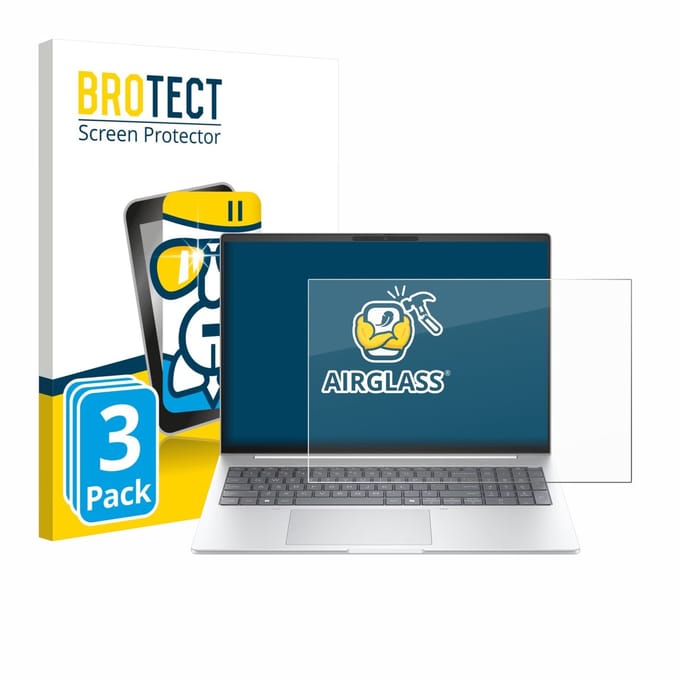 Screenprotector 3 Stuks voor HP EliteBook 8 G1i 16" Beschermglas transparant