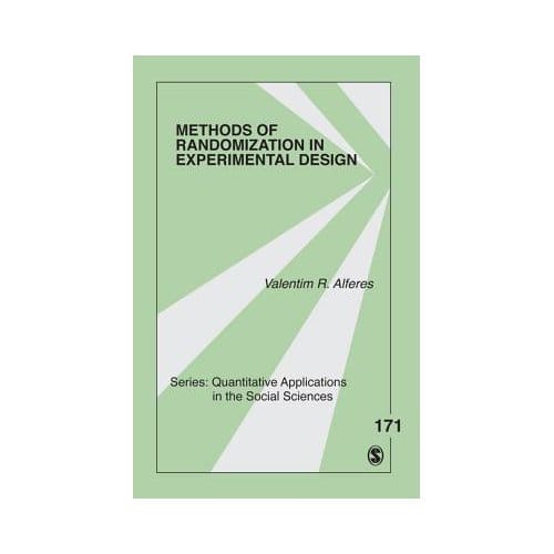 Methods Of Randomization In Experimental Design - Alferes