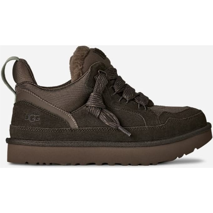 UGG® Lowmel Trainer in Dense Smoke/Artichoke, Size 7, Suede/Textile/Recycled Materials