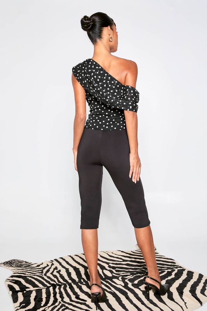 boohoo Dames Yoga Capribroek | Black | Maat: 16