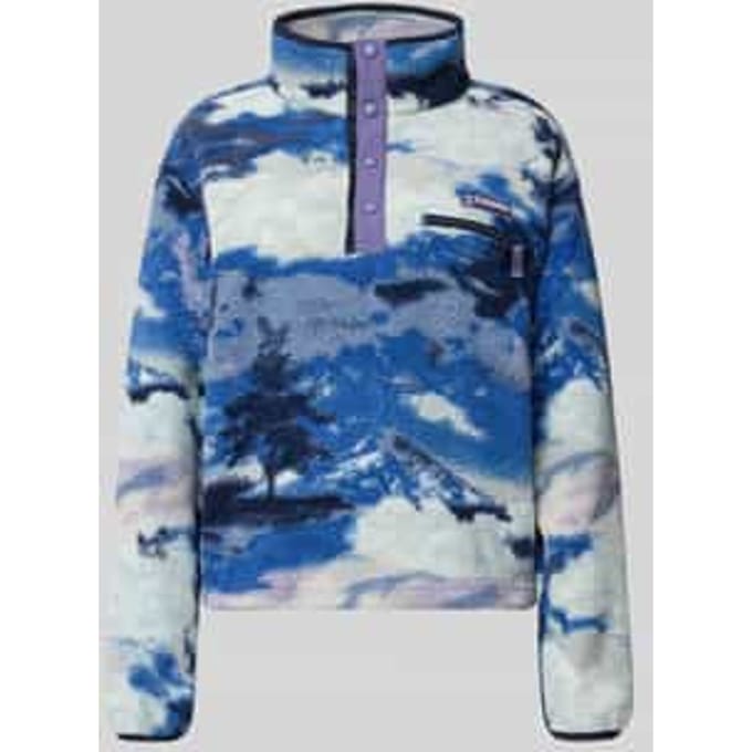 Columbia  Fleece Jack HELVETIA II PRINTED CROPPED HALF SNAP FLEECE
