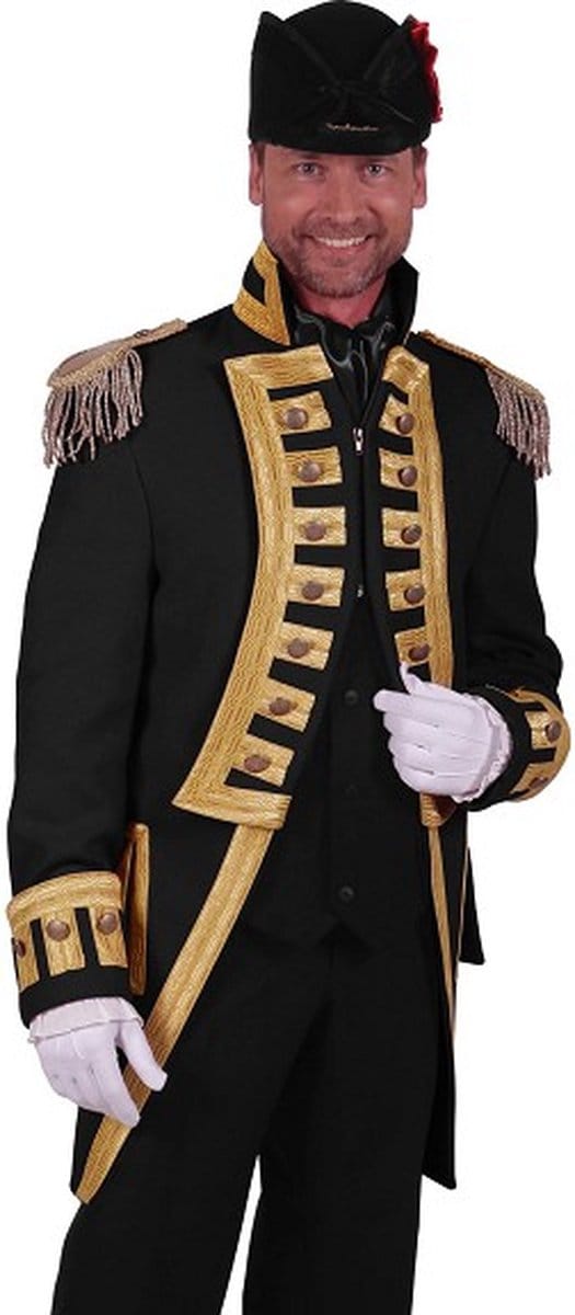 Carnavalsjas heren - Nelson - Carnaval - Oeteldonk - Zwart - Maat XL