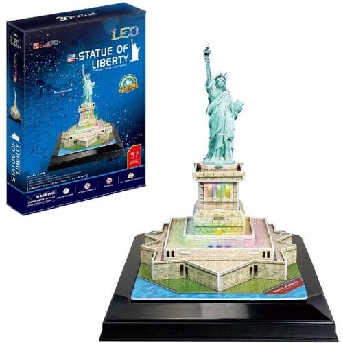 Cubic Fun 3D Puzzle Statue of Liberty with LED Lighting 3D Puzzels