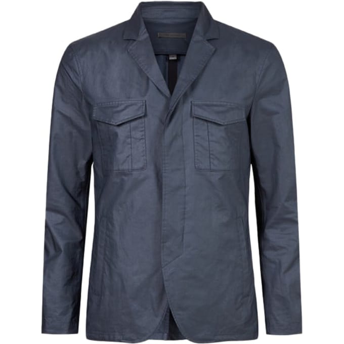 John Varvatos Slim Fit Concealed Placket Jacket With P Night Sky Größe: 54 | Leichte Jacken Outlet | Herren | Schwarz