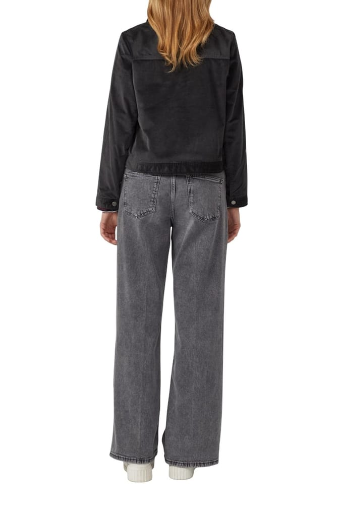 s.Oliver  Jackets Indoor Grey/black Maat: 44 | Spijkerjassen Outlet | Dames | Zwart