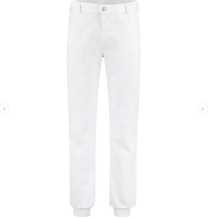 Bestex Werkbroek Food 65 polyester / 35 katoen 240 gr. m2. - wit 50