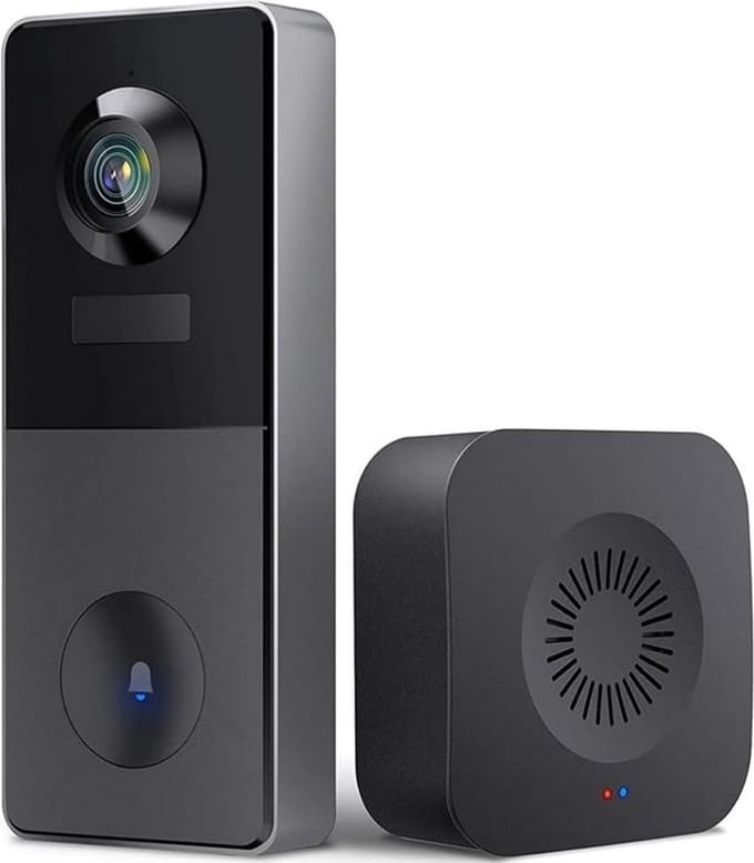 White-Label® Deurbellen met Camera - Video Deurbel - Draadloos - Full HD