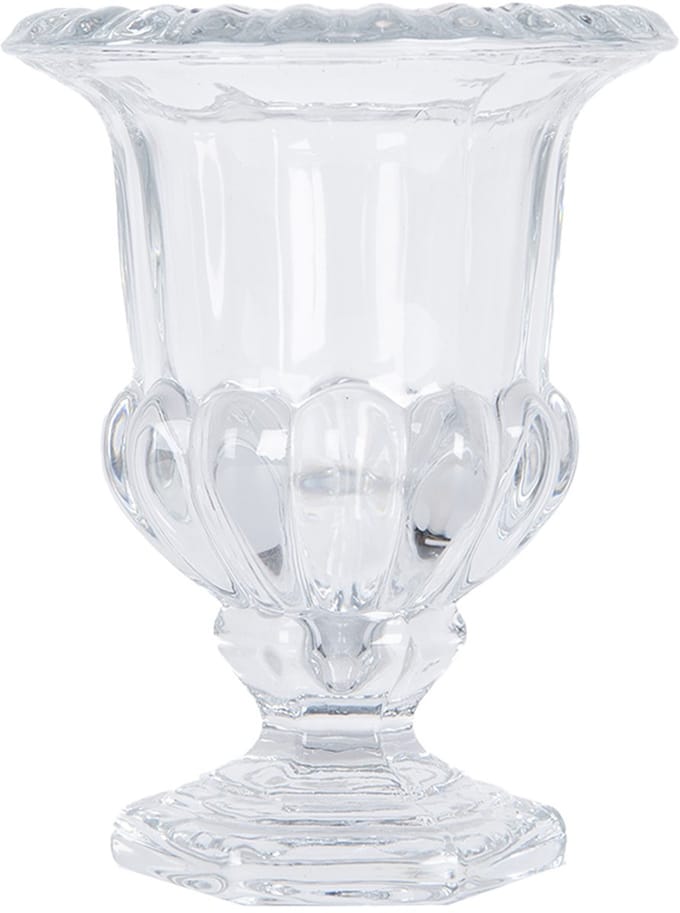 Clayre & Eef Vaas Ø 12x15 cm Transparant Glas
