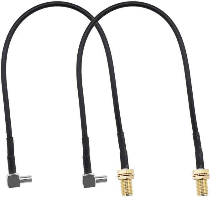Allecto - Antenne Adapter naar Ts9 - Coaxiale Verlengkabel - Zwart