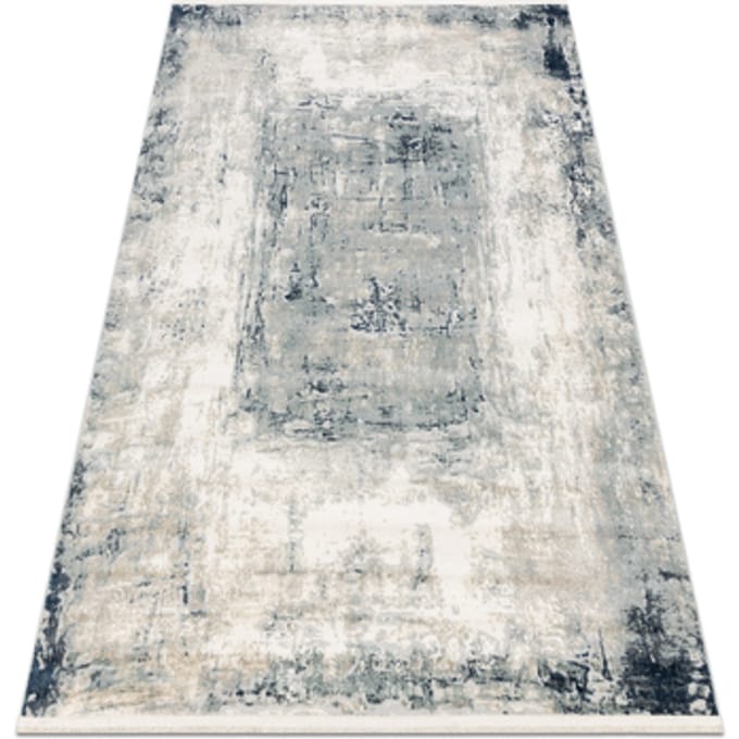 Kleden Rugsx DISTIN 0845A wit / marineblauw / blauw 80x150 cm