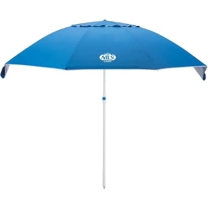 NILS Camp Strandparasol - 220 cm - Blauw