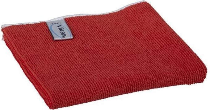Microvezeldoek Vikan Basic 32x32cm rood