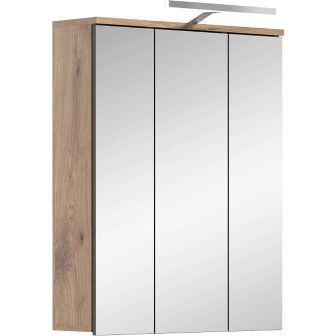 Mason spiegelkast inclusief verlichting Nox Oak NB - 37x60x77cm