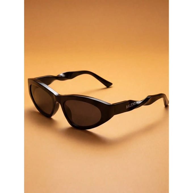 Balenciaga BB0207S-001 54 Unisex Zonnebril zwart