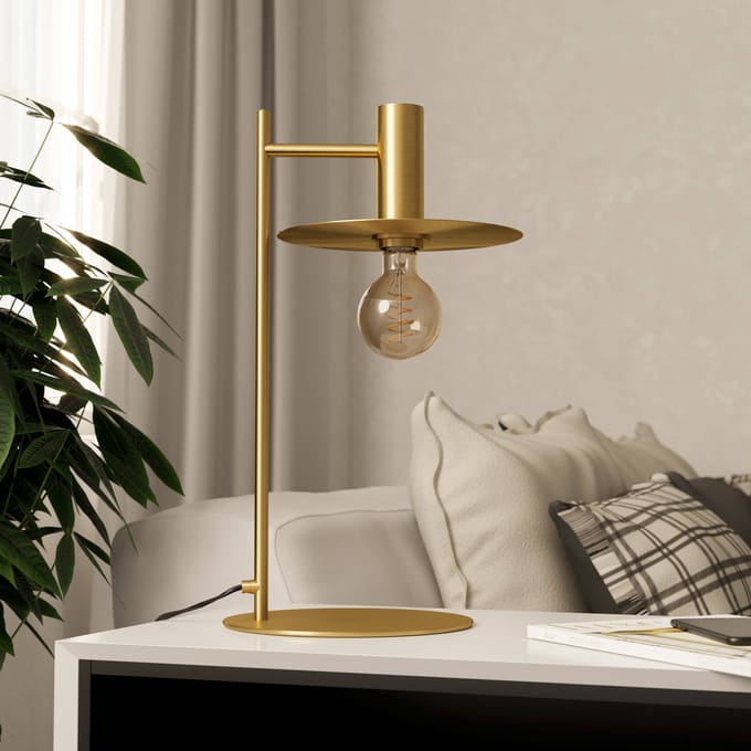 EGLO Escandell Tafellamp - E27 - 47 cm - Goud - Staal