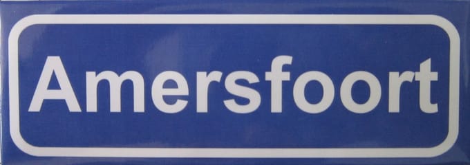 Souv© - magneet plaatsnaambord Amersfoort